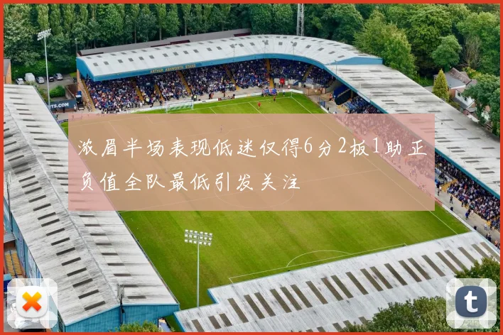 浓眉半场表现低迷仅得6分2板1助正负值全队最低引发关注